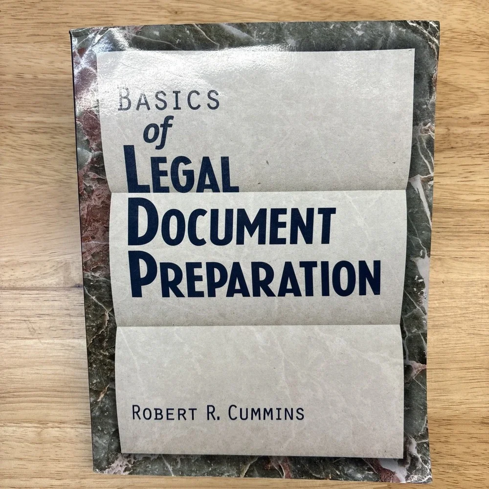 Basics of Legal Document Preparation by Cummins, Robert